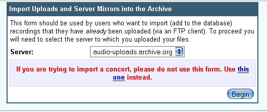 Archive.org: importar paso 5