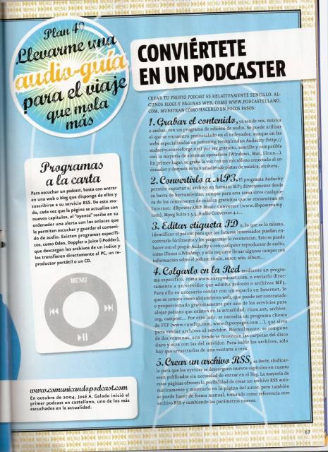 Blue Joven: reportaje podcast pagina 67