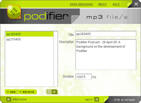 Podifier mp3